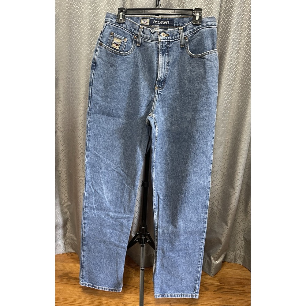 VTG Cruel Girl Relaxed Ladies Denim Blue Jeans 15 Long Western Cowgirl